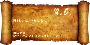 Mikita Odett névjegykártya